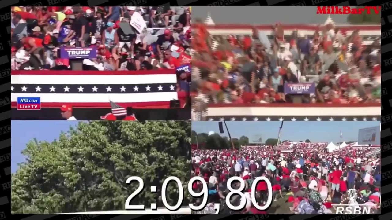 Video of The Assassin & the Rally in Sync Tells It All. Secret Service Set Up the Shooting Clearly