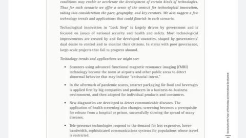 Scenarios for the Future of Technology and International Development