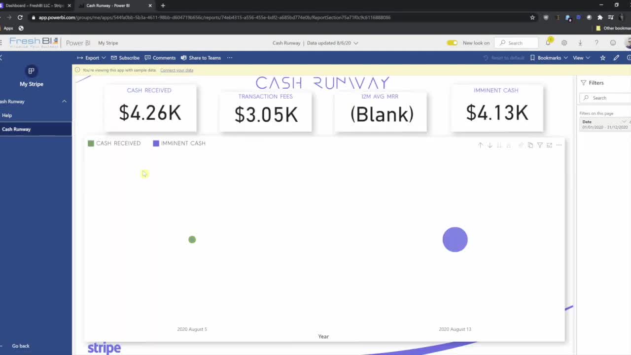 Power BI Template App for Stripe