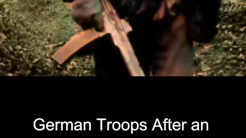 German Troops After an Ambush on a US Convoy - 1944 Aftermath COLOURIZED 🇩🇪🇺🇸🎥