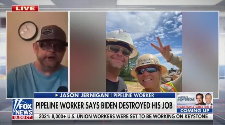 Laid-Off Pipeline Worker Has Gut-Wrenching Message For Joe Biden