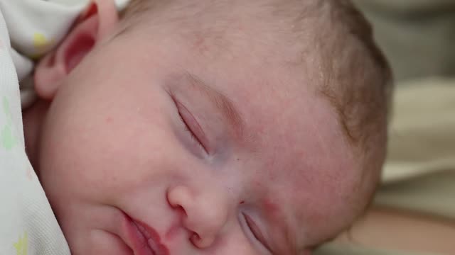 Close up Shot of a Baby Sleeping