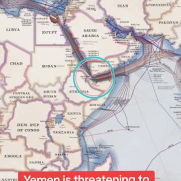 Yemen threatening to cut off the internet cable if attacked by the US and its allies
