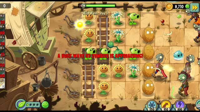 Plants vs Zombies 2 Wild West Day 3