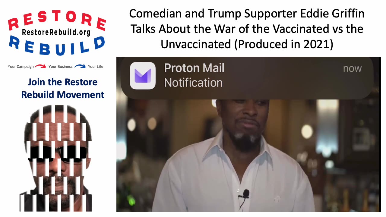 Comedian, Trump Supporter Eddie Griffin Talks About the Vaccinated, Unvaccinated War