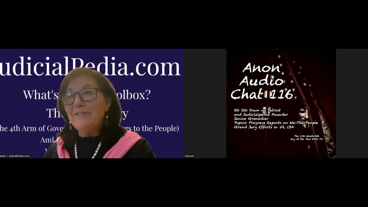 (11/6/2024) | SG Sits Down w/ Patriot and JudicialPedia Founder JW Grenadier: Updates on Judicial Corruption and Peoples' Grand Juries