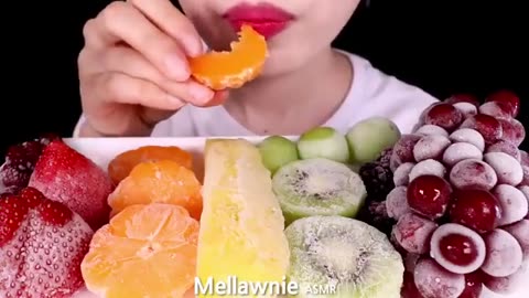 ASMR Frozen fruit