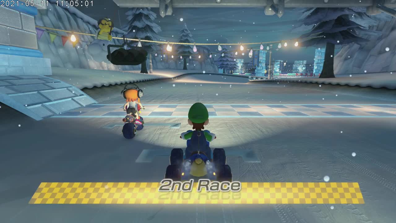 Mario Kart 8 Deluxe Switch Luigi Part 38 Sherbet Land