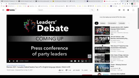 2021 Canadian English Leaders' Debates part 2