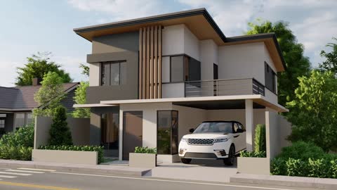 TWO STOREY HOUSE DESIGN|3 BEDROOM|120 SQUARE METER