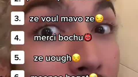 Funny word saying in french