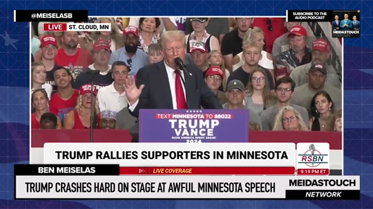 Trump CRASHES HARD on Stage at AWFUL Minnesota Speech