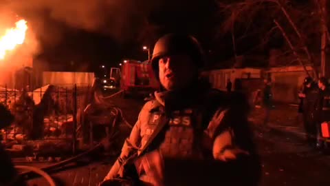 ⚡️📣Ukraine Grad Rocket burned a house in the center of Donetsk, possibly killing the resident.