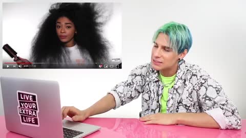 HAIRDRESSER REACTS TO SATISFYING CURLY TO STRAIGHT HAIR VIDEOS!