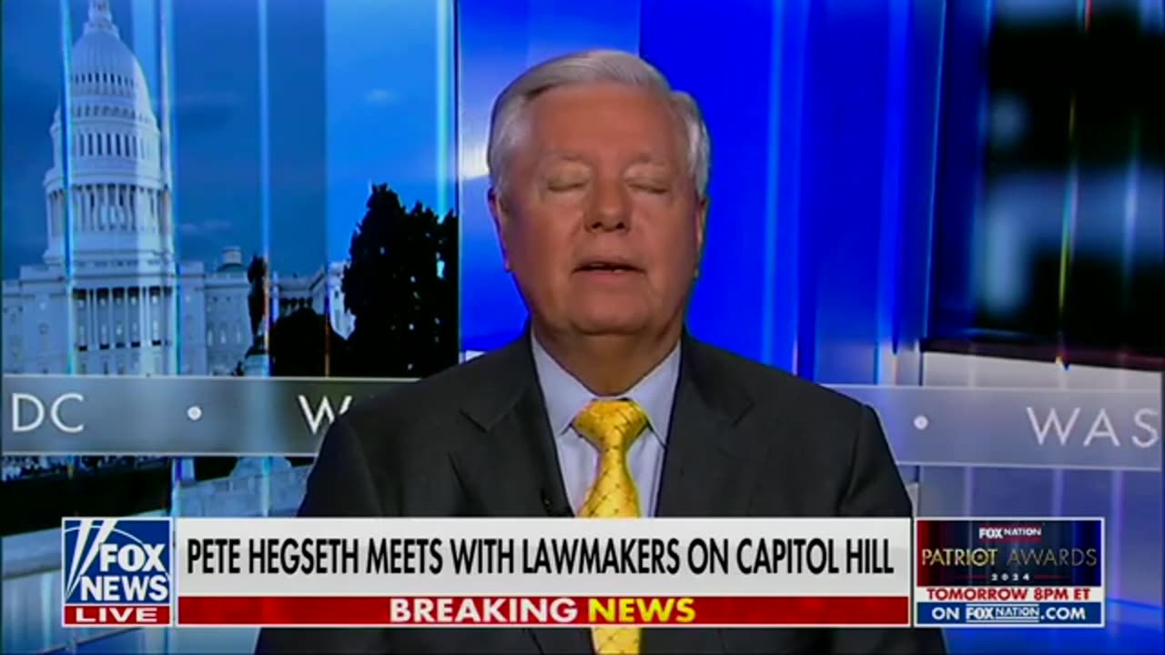 Lindsey Graham Defends Trump’s Troubled DOD Pick Pete Hegseth