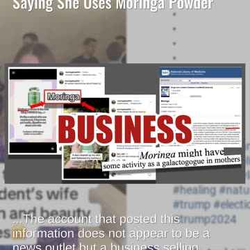 Fact Check: Melania Trump Did NOT Give Interview To Instagram Account Saying She Uses Moringa Powder