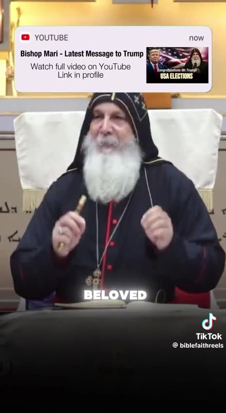 Bishop Mari congratulates President Trump