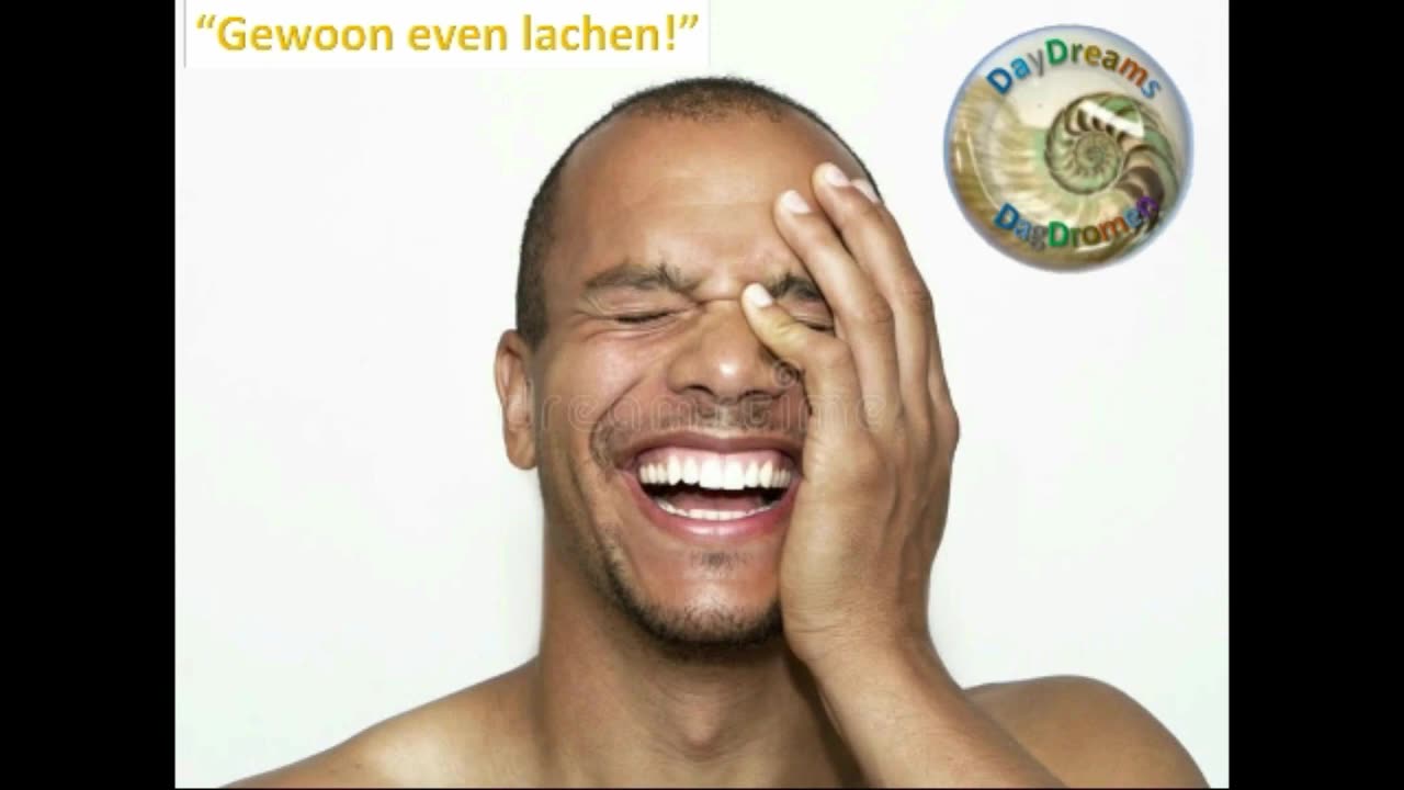 Gewoon even kort schaterlachen en ontspannen & blij zijn!