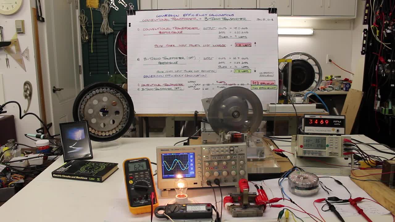 INFINITE EFFICIENCY Bi-Toroid Transformer vs Conventional Transformer