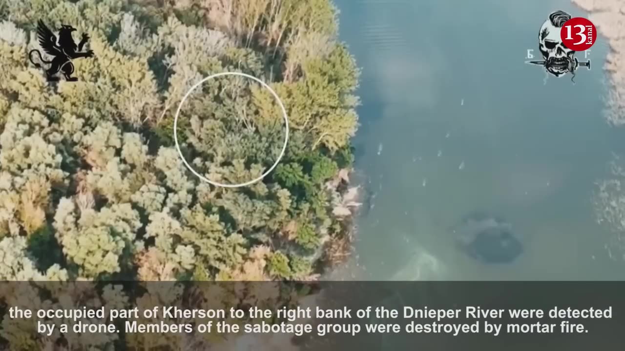 Reconnaissance-sabotage group is ambushed while trying to cross Dnipro River in Kherson