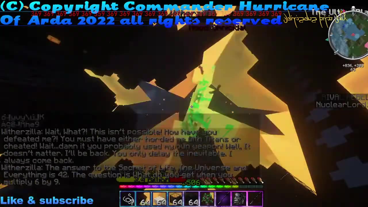 Minecraft Defeating witherzilla in survival mode