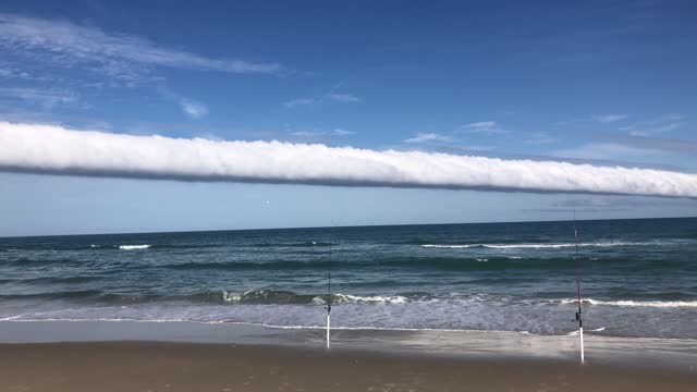 Rare Roll Cloud Stretches into Ocean