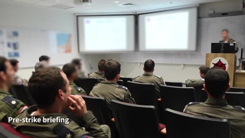 Attached is footage from the pre-strike briefing: