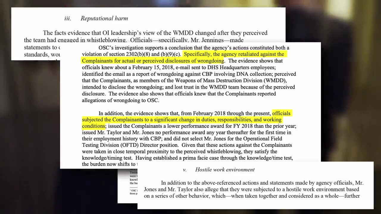 Government memo confirms whistleblowers were targeted