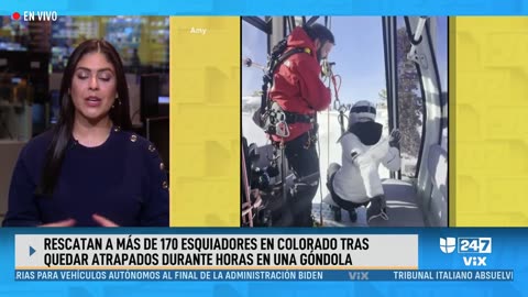 Rescatan a más de 170 esquiadores tras quedar atrapados en una góndola en Colorado: lo que se sabe