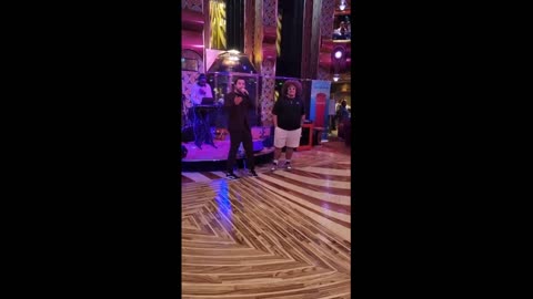 Epic cruise ship dance moves stuns director