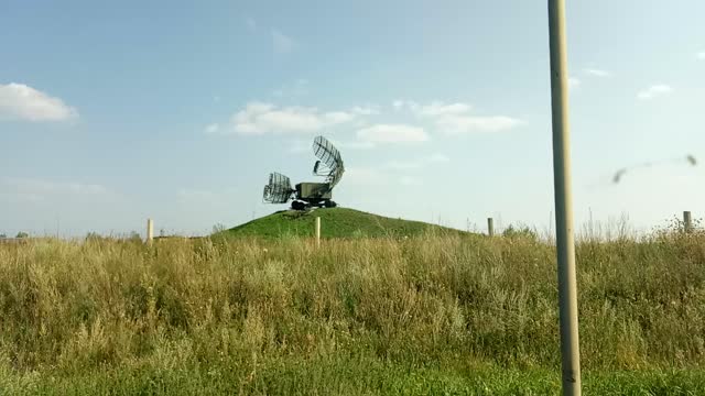 Russian military facility in the field