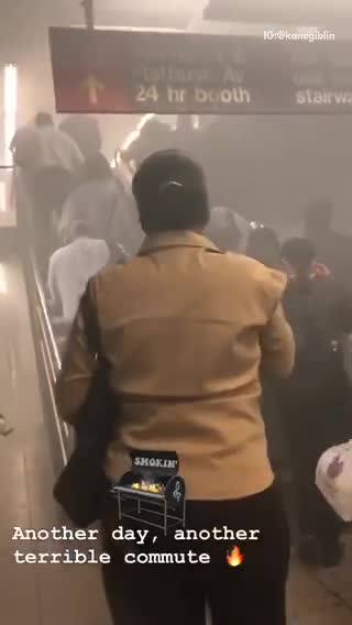 Another day another terrible commute smoke evacuation subway