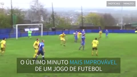 O minuto mais louco de uma partida de futebol