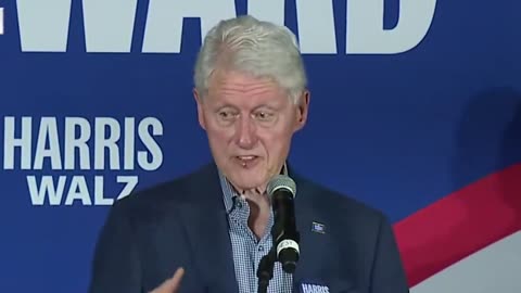 Bill Clinton on the campaign trail: "Kamala is extremely vulnerable"