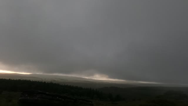 GoPro on chest mount. Morning hiking. Dartmoor.