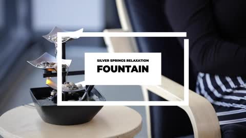 Relaxation Tabletop Fountain, Automatic Pump with Power Switch