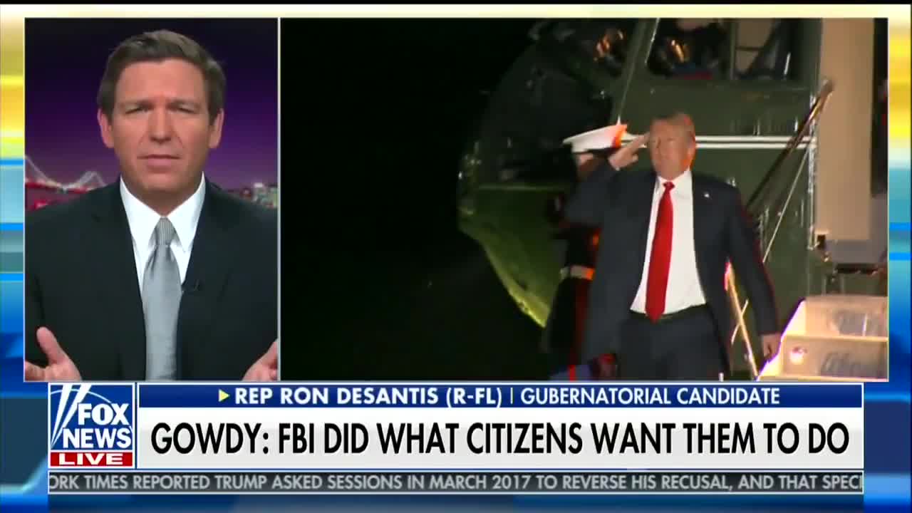 DeSantis Fires Back at Gowdy: ‘Deploying Surveillance’ on Trump Not What Americans Want FBI Doing