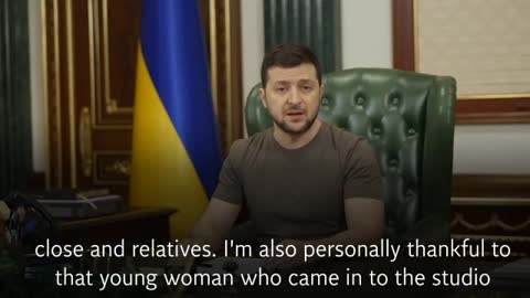 President Zelensky 'thankful' to Russian journalist who protested live on TV