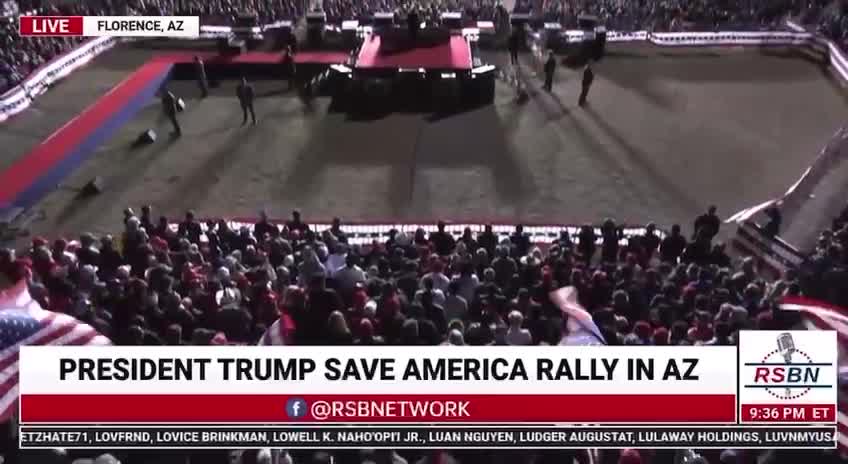 AZ RALLY TRUMP ''We’re not gonna take it anymore''