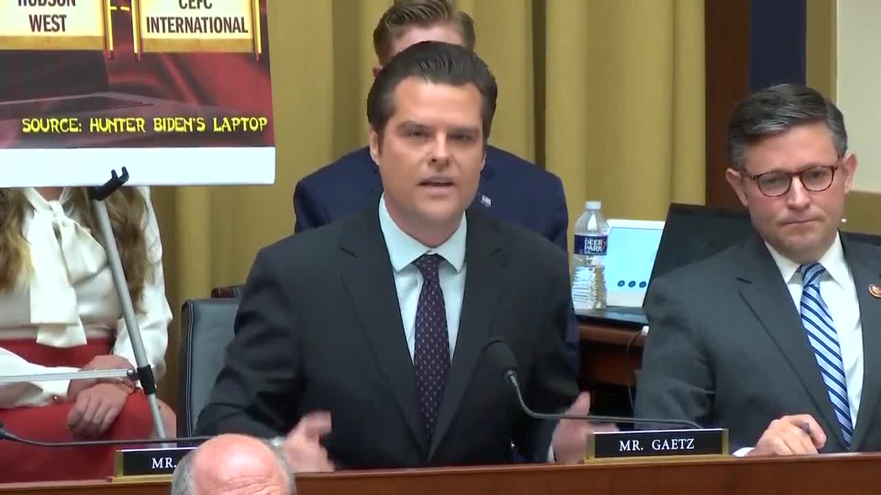 BREAKING: Matt Gaetz DESTROYS Senior DOJ Official! Hunter Biden Is A National Security Threat!