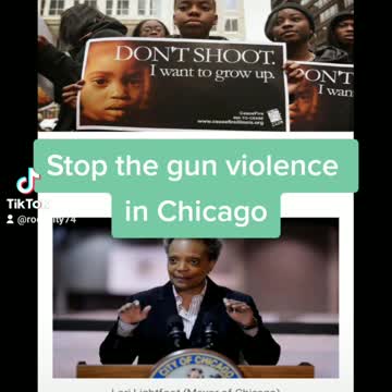 Stop the gun violence in Chicago please