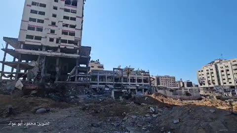 #شاهد | دمار كبير خلّفه عدوان الاحتلال المستمر على حي الرمال في غزة..