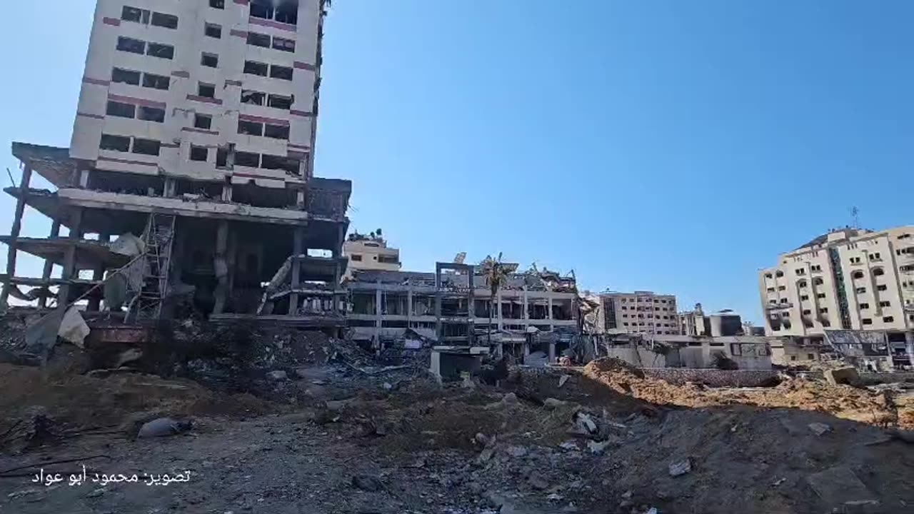 #شاهد | دمار كبير خلّفه عدوان الاحتلال المستمر على حي الرمال في غزة..