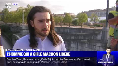 Damien Tarel, l'auteur de la gifle, est sorti de prison