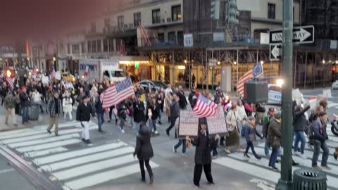 NYC march against covid vaccine mandate