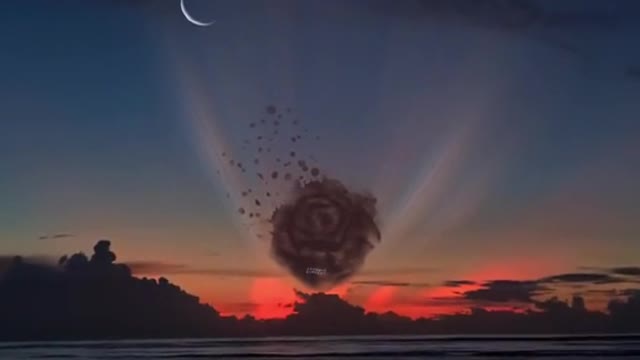 Look at this rose cloud, because it's cosmic romance