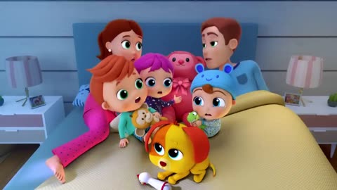 Ten in the Bed ( Family Edition) | Little Angel Kids Songs & Nursery Rhymes