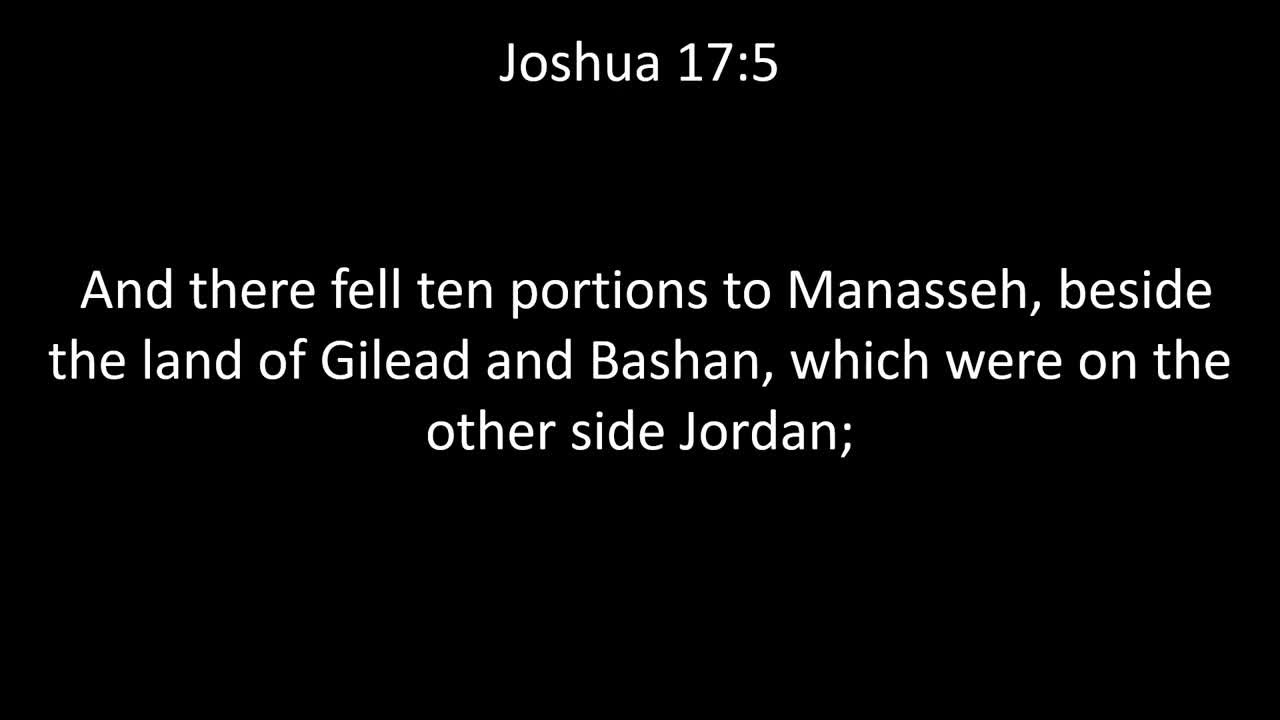 KJV Bible Joshua Chapter 17