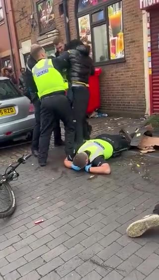 West London. A police officer is injured while attempting to arrest a man,
