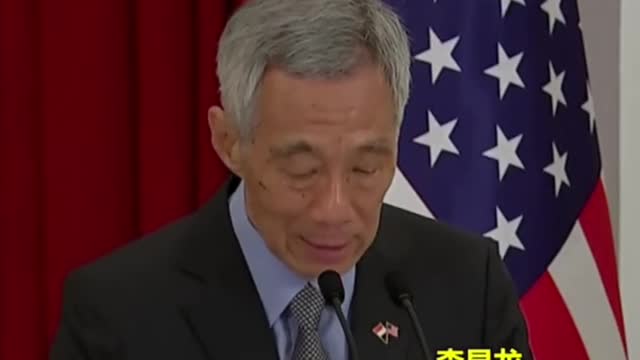 Here comes the helper, Singapore Prime Minister Lee Hsien Loong meets with US Vice President Harris